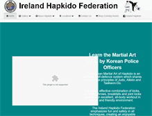 Tablet Screenshot of irelandhapkido.com